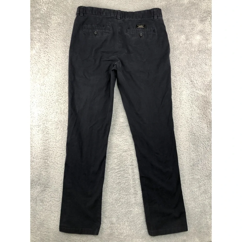 Banana Republic Pants Mens 34x32 (Tag 33x34) Black Aiden Chino Straight *Flaw